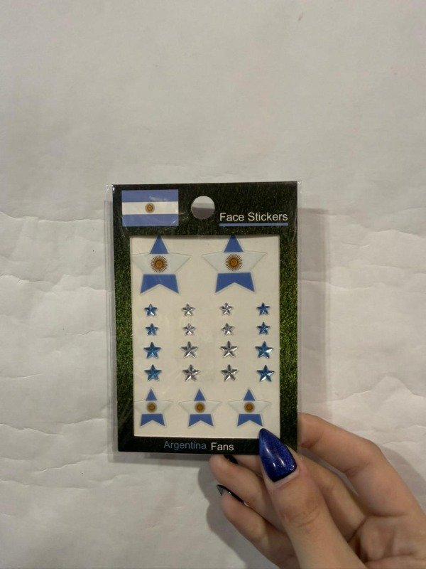 Producto - BLISTER STRASS Y STICKERS ARGENTINA FP5 "MUNDIAL"