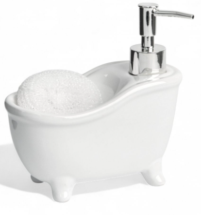Producto - Dispenser de jabón líquido bañadera blanco