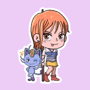 Producto - Stickers en vinilo - One Piece - Nami Pokemon