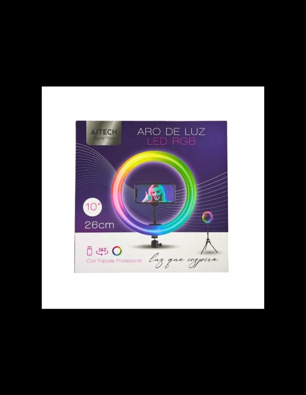 Producto - Aro de luz RGB + trípode