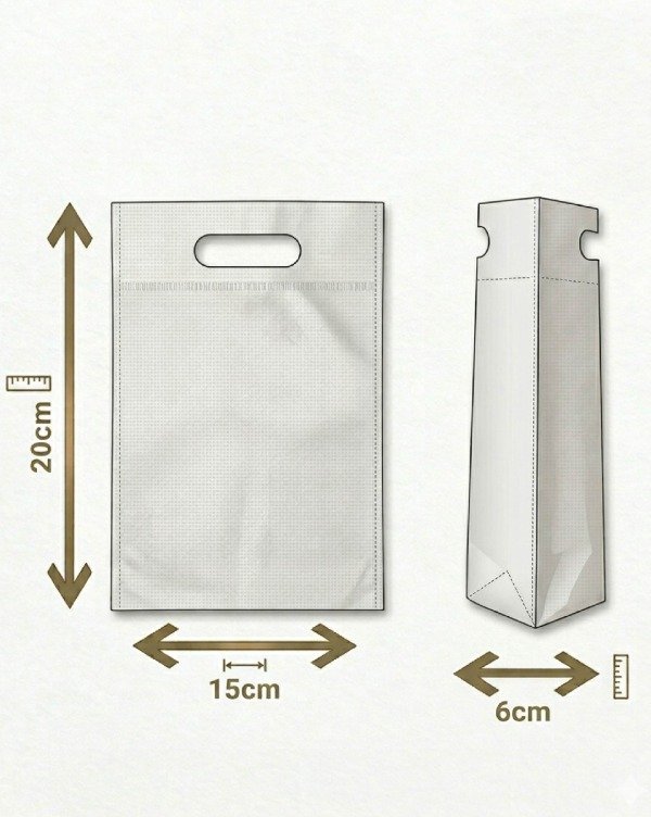 Producto - Pack x10 Bolsitas de Friselina con Manija Troquelada (15x20x6)