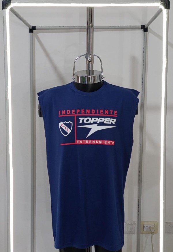 Producto - Musculosa Independiente Retro Azul