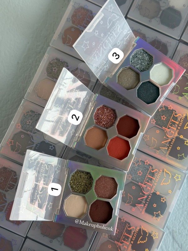 Producto - SOMBRA PARA OJOS CUARTETO MINI CON GLITTER - 4ANGELS - 1
