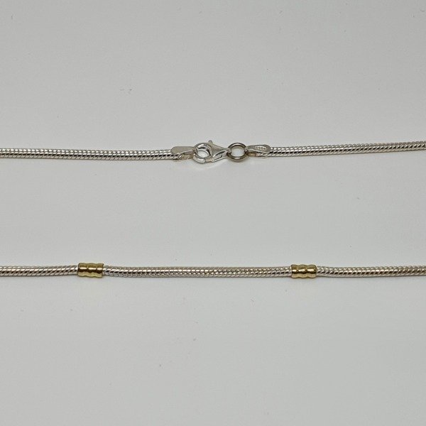 Producto - Cadena 60Clapton Plata y Oro x45cm