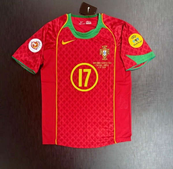 Producto - Camiseta RETRO Portugal 2004 Titular C. Ronaldo 17
