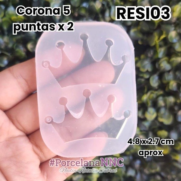 Producto - Corona 5 puntas x 2 RESI03