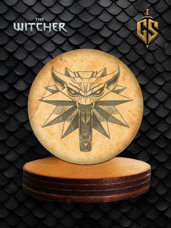 Producto - Posavasos Medallon del Lobo - The Witcher