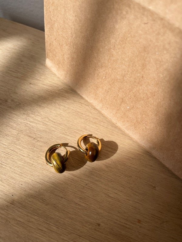 Producto - Aros ojo de tigre