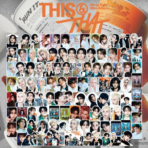 Producto - 100 Sticker Stray Kids This and That PVC