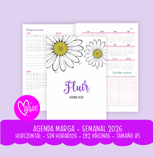Producto - AGENDA MARGA 2026 SEMANAL SIN HORARIOS