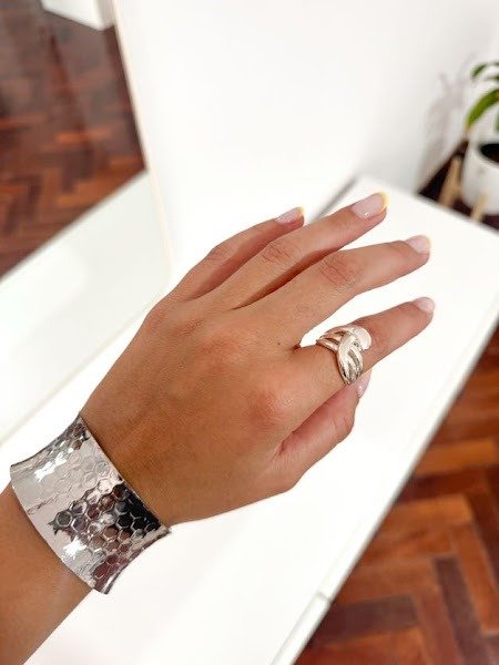 Producto - Anillo ARCH plateado