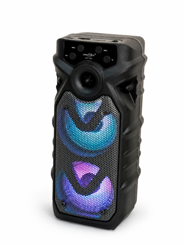 Producto - Parlante Bluetooth Portátil 3" x2 con Luces LED, USB, FM y MicroSD