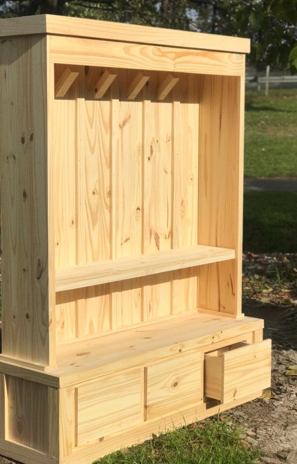 Producto - MUEBLE RECIBIDOR PERCHERO CON CAJONES