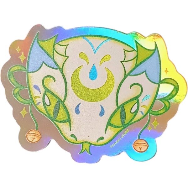 Producto - Sticker Raigeki de vinilo de 6x6cm Holografico sectorizada Otorii Anime Store