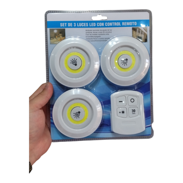 Producto - Kit 3 luces inalámbricas
