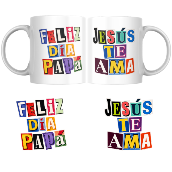 Producto - Taza - feliz dia papa jesus te ama - 0