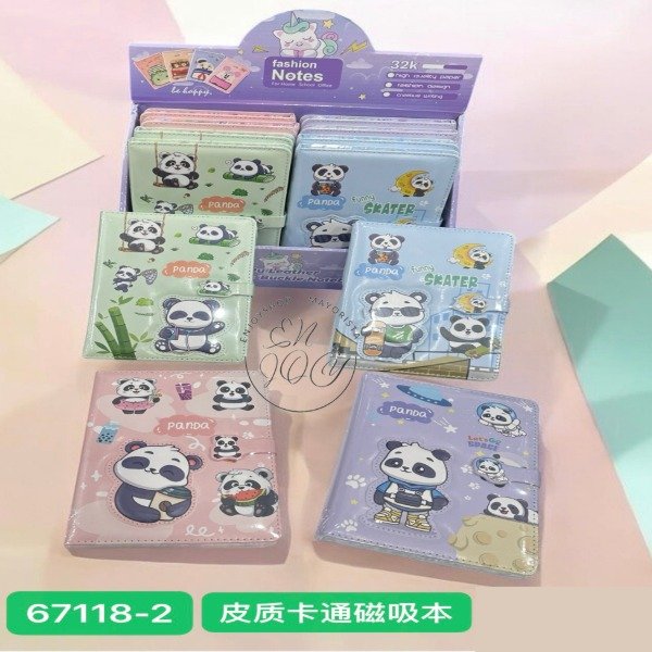 Producto - CUADERNO TAPA ECO CUERO CON IMAN 67118-2