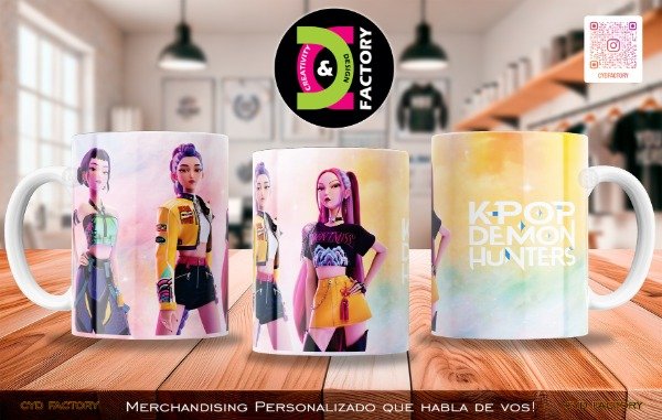 Producto - Taza Guerreras del K-POP - TZ-RT-BL-11OZ-524-ANM-LGK