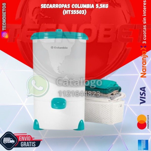 Producto - SECARROPAS COLUMBIA 5,5KG (HTS5503)