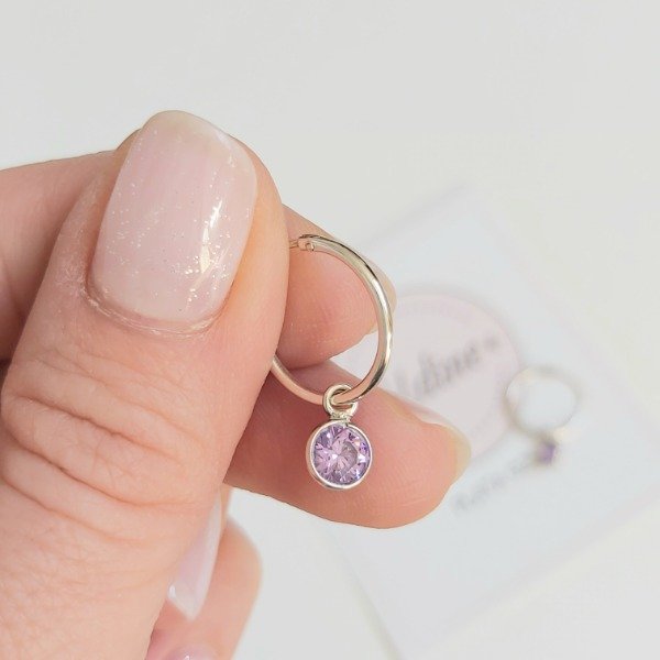 Producto - Argollita Circle violeta