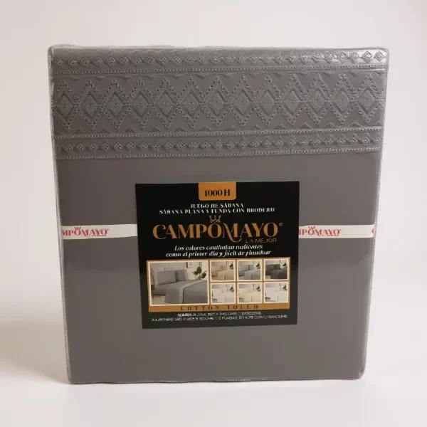 Producto - Juego de sabanas Campomayo broderie 1000 hilos - 0
