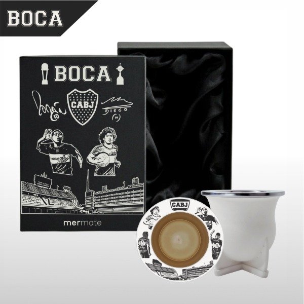 Producto - BOX MATE CON BOMBILLA Y CAJA DE PRESENTACIÓN EXCLUSIVO BOCA 4 ÍDOLOS - 1