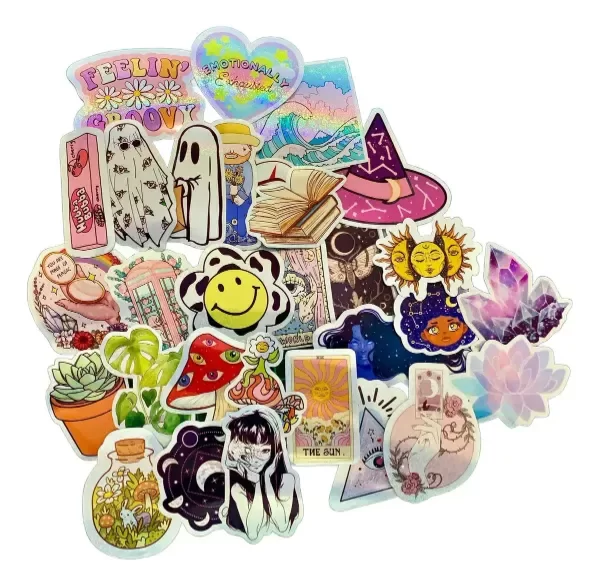 Producto - Stickers Holograficos x30 Aesthetic
