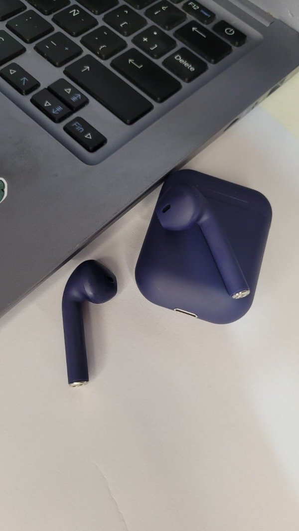 Producto - Auricular bluetooth i12 azul