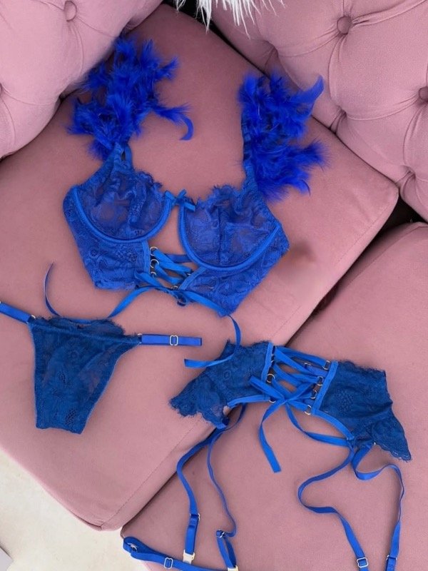 Producto - Set de plumas azul