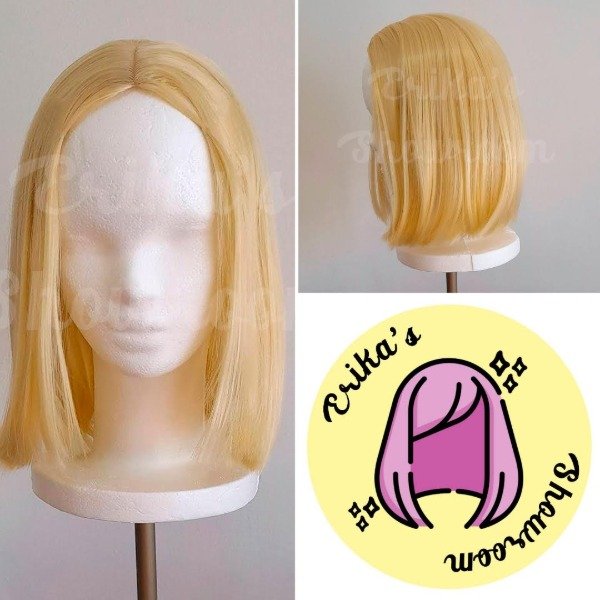 Producto - Peluca corta lacia sin flequillo rubio 613