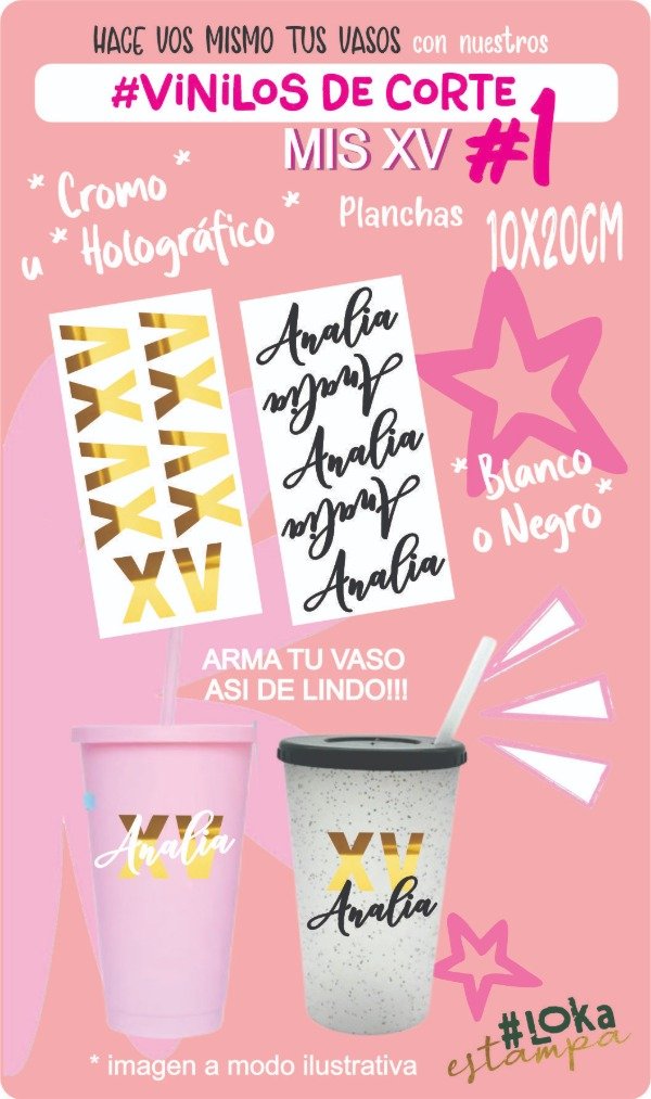 Producto - VINILO DE CORTE MIS XV #1