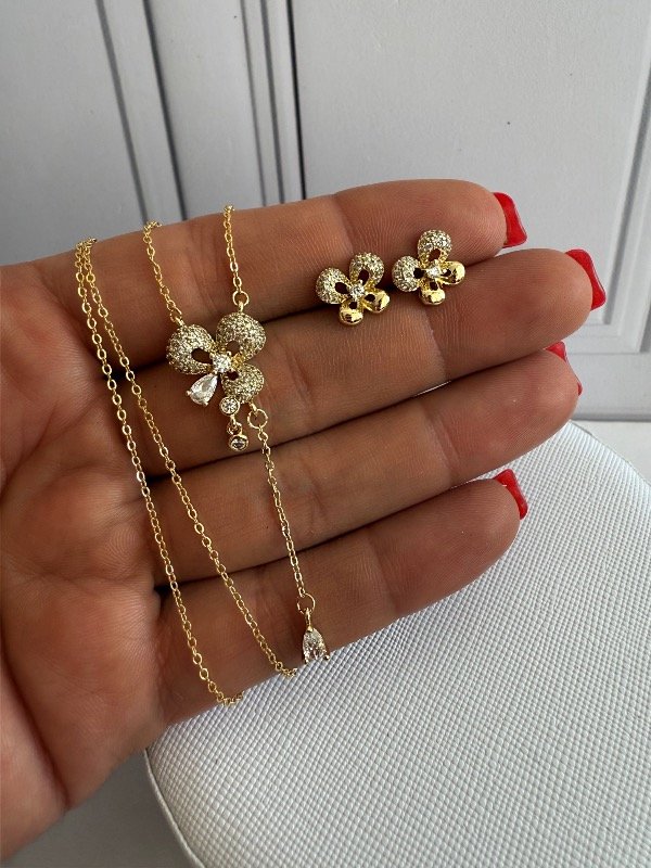Producto - Set Mariposa Shine Plata Gold