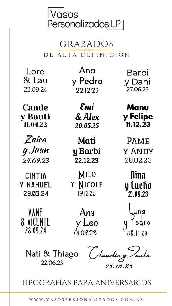 Producto - Diseños - Bodas y aniversarios - 1