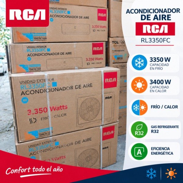 Producto - AIRE ACONDICIONADO RCA 3350W RL3350FC-F-SK