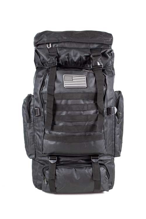 Producto - MOCHILA TÁCTICA DE CORDURA NEGRA (21552)