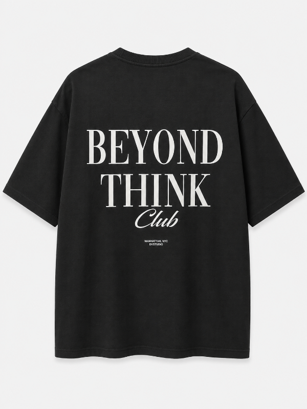 Producto - Remera Oversize Think Negro - 1
