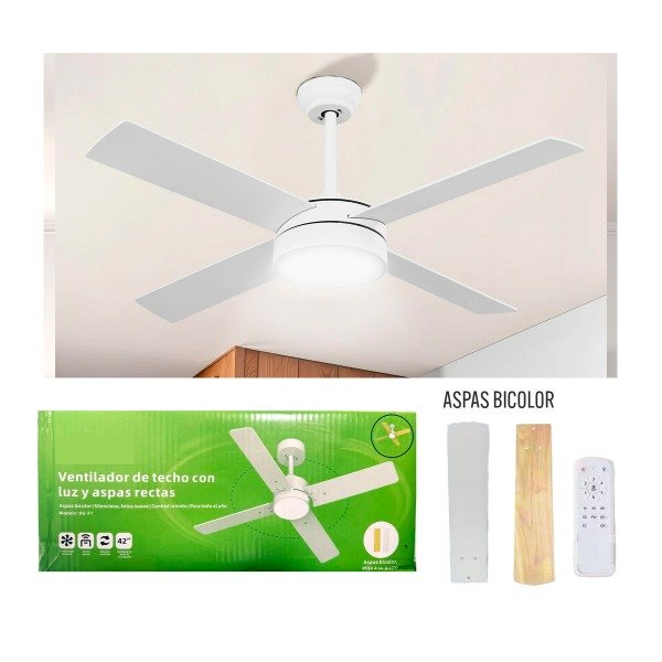 Producto - Ventilador de Techo Blanco Conluz