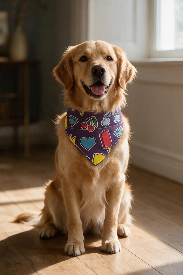 Producto - COLLAR PAÑUELO ESTAMPADO REGULABLE HASTA 40cm - 5