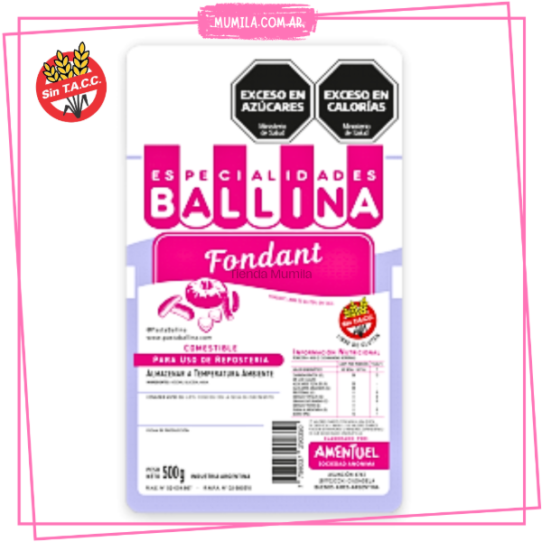 Producto - Fondant ballina x500gr