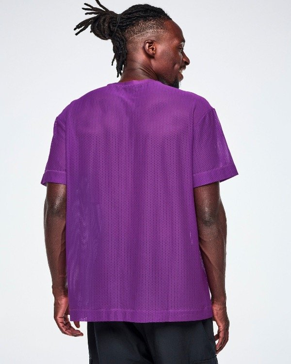 Producto - Ultrabright Mesh Boxy Top - Purple Power - 4