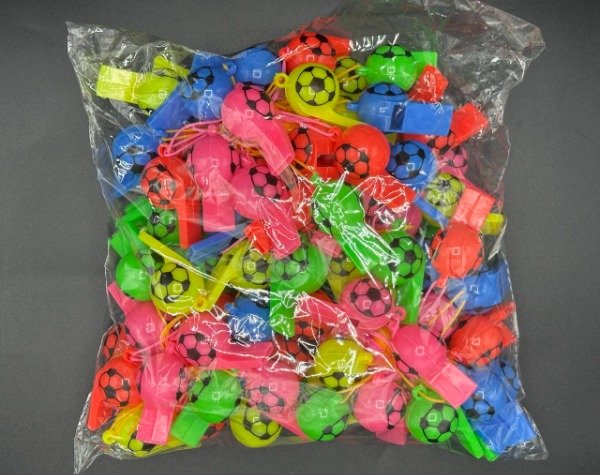 Producto - YJ0058 Silbatos Plasticas Pelotita 100U