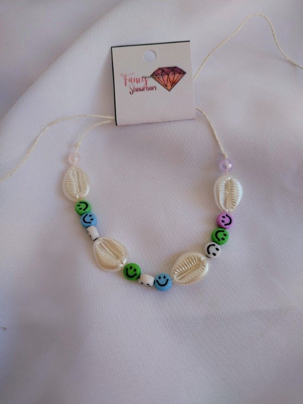 Producto - Tobillera caracoles smiles multi