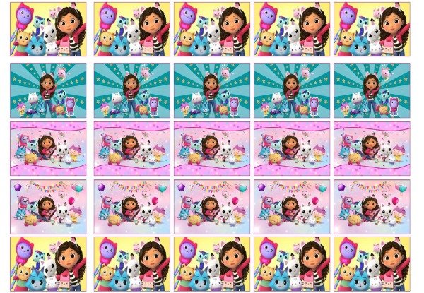 Producto - LAMINA COMESTIBLE GABY CASA DE MUÑECAS CHOCOLINA 1