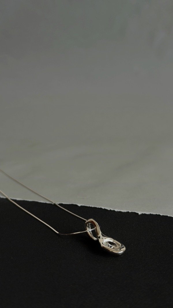 Producto - Collar plata único piedra cubic - 1