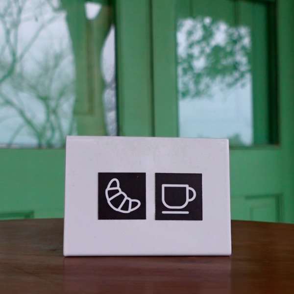 Producto - Pizarra chapa plegada 10,5x7,5 cm (DISCONTINUO)