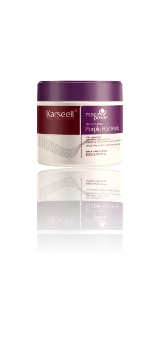 Producto - karseell - mascara collageno y maca purple hair mask x 500 ml