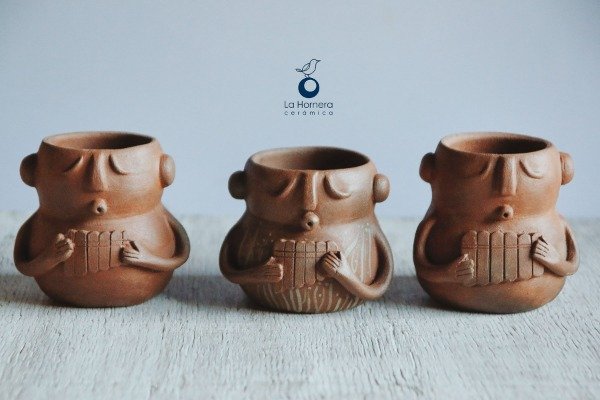 Producto - Escultura / Maceta "Siku" - Horneado a Leña (Pieza de Autor) - 0