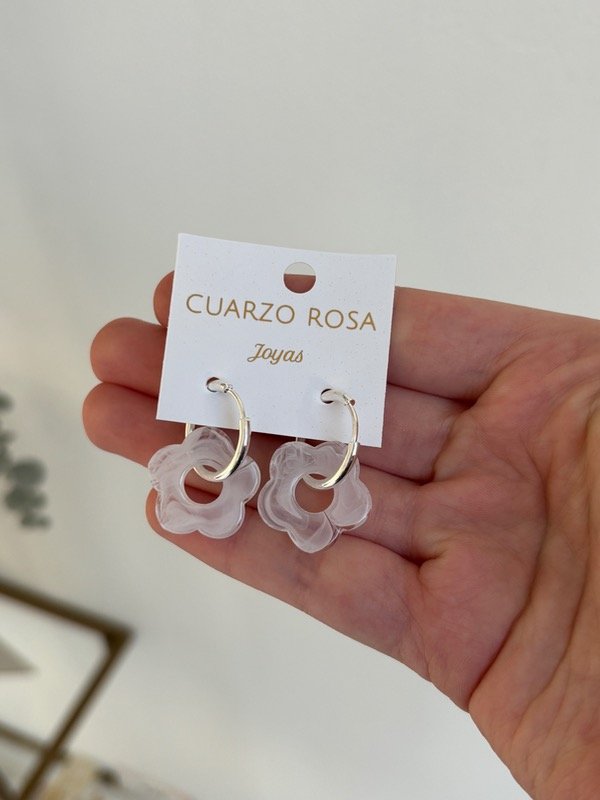 Producto - Argollas Flor Blanca
