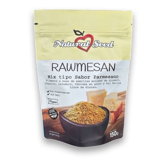 Producto - Natural Seed Rawmesan Sabor Parmesano x 150 g sin tacc