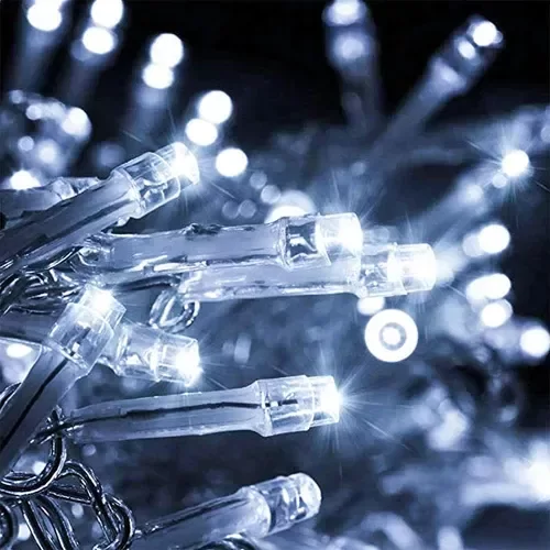Producto - Luz led 200 luces 14mts 8 funciones blanco frio